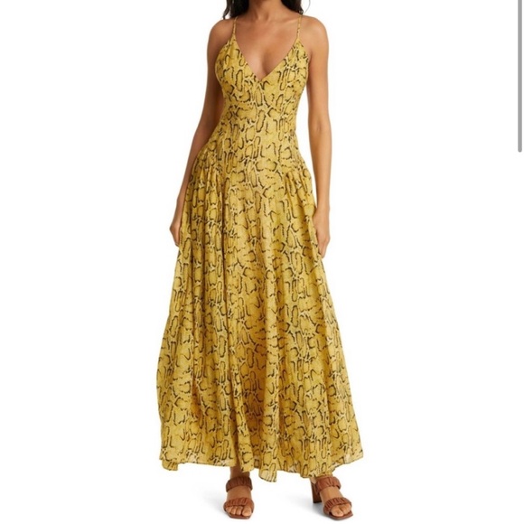 Frame Malibu dress snake print